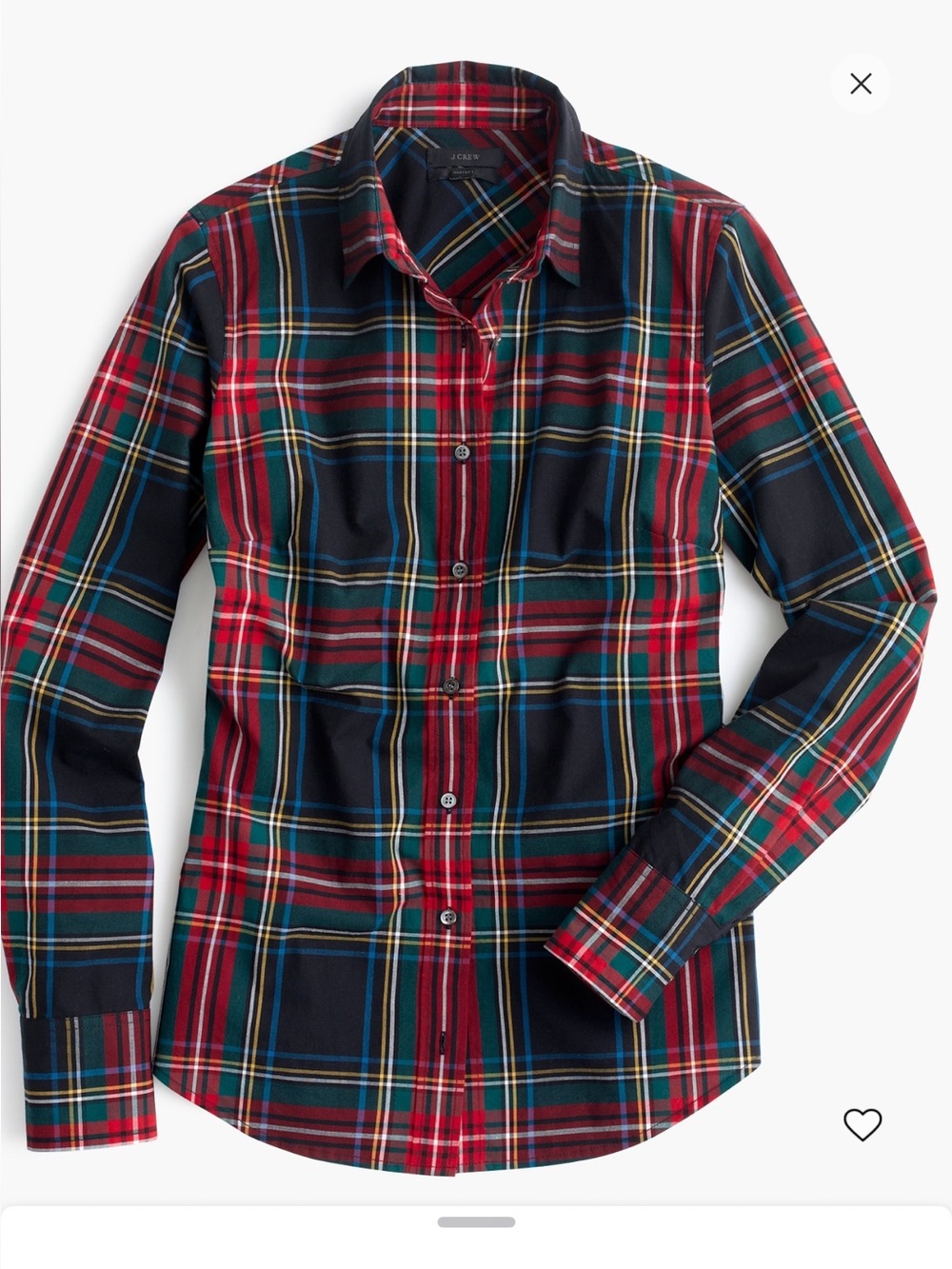 J. Crew Stewart Plaid Button-Up Shirt